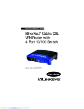 Linksys BEFVP41 - EtherFast Cable/DSL VPN Router User Manual