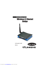 Linksys WET54G - Wireless-G EN Bridge User Manual