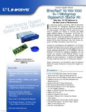 Linksys EG0801SK - EtherFast Network Starter Specifications