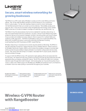 Linksys WRV210 - Wireless-G VPN Router Product Data