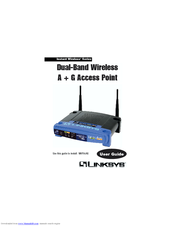 Linksys WAP55AG - Wireless A+G Access Point User Manual