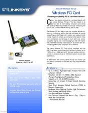 Linksys WMP11 ver. 2.7 Specifications
