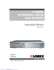 Lorex L284161 Instruction Manual