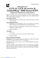Lowrance LCX-16 Series Release Note