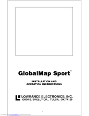 Lowrance GlobalMap Sport Installation And Operation Instructions Manual