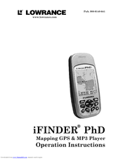 Lowrance iFINDER PhD Operation Instructions Manual