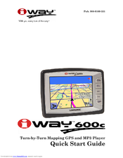 Lowrance iWAY 600C Quick Start Manual