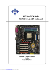 MSI K8NNeo2-FX Series User Manual