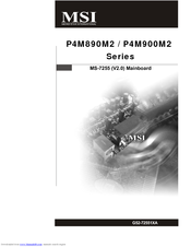 MSI P4M900M2 MS-7255 User Manual