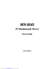 Msi MS-9245 User Manual