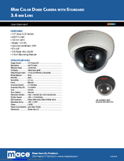 Mace CAM-50MH Specifications
