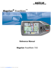 Magellan RoadMate 700 - Automotive GPS Receiver Reference Manual