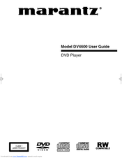Marantz DV4600 User Manual