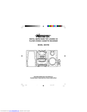 Memorex MX3700 User Manual