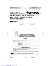 Memorex MT1125A Owner's Manual