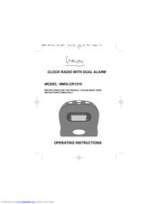 Memorex MMG-CR1210 Operating Instructions Manual