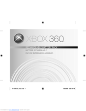 Microsoft Xbox 360 Rechargeable Battery Pack User Manual