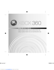 Microsoft Xbox 360 VGA HD AV Cable User Manual