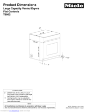 Miele T8019C Product Dimensions
