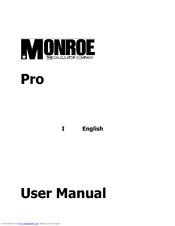 Monroe Pro User Manual
