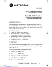 Motorola NTN9477 Owner's Manual