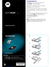 Motorola RAZR V3s Getting Started Manual