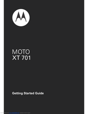 Motorola MOTO XT 701 Getting Started Manual