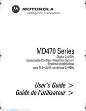 Motorola MD471 - 2.4 GHz Digital Expandable Cordless Speakerphone User Manual
