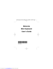 Motorola iDEN Keyboard Mini 32K User Manual
