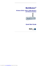 Multitech MULTIMODEM MTCBA-C-EN-NX Quick Start Manual