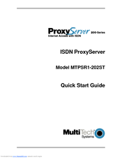 Multitech ProxyServer MTPSR1-202ST Quick Start Manual
