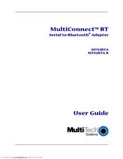 Multitech MultiConnect BT MTS2BTA User Manual