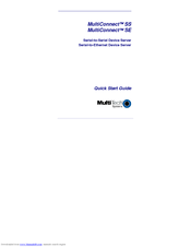 Multitech MTS2SA Quick Start Manual
