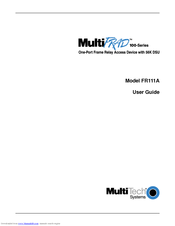Multitech MultiFrad FR111A User Manual