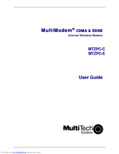 Multitech MultiModem MTZPC-E User Manual