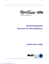 Multitech RouteFinder RF660VPN Quick Start Manual