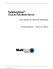 Multitech TalkAnytime TA410 User Manual