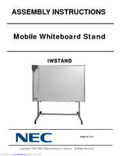 NEC IWSTAND Assembly Instructions Manual