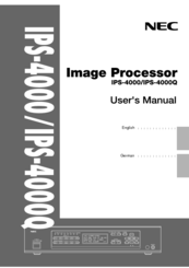NEC IPS-4000Q User Manual