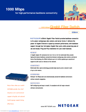 Netgear ProSafe GS504 Specifications