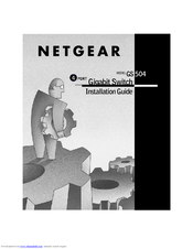 Netgear ProSafe GS504 Installation Manual