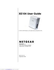 Netgear XE104G - 85 Mbps Wall-Plugged EN Extender User Manual