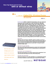 Netgear MR314 - Wireless Router Specifications