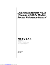 Netgear DG834N Reference Manual