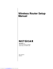 Netgear RangeMax WNR854TNA Setup Manual