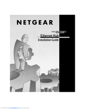 Netgear EN308TC - 8 Port 10 Base-T Hub Installation Manual