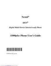 Motorola Nextel iDEN i1000plus User Manual