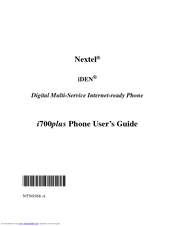 Motorola iDEN i700plus User Manual