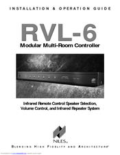 Niles RVL-6 Installation & Operation Manual