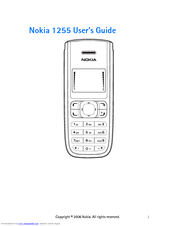 Nokia 1255 User Manual